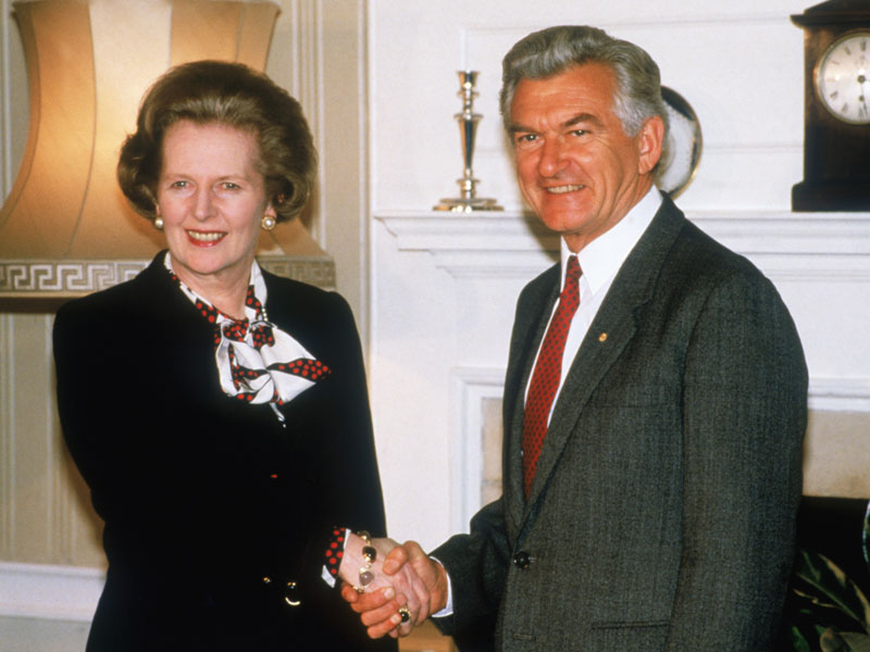 Bob Hawke Margaret Thatcher