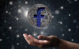 A digital coin bearing the iconic Facebook F.