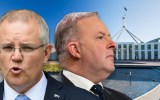 Scott Morrison Anthony Albanese