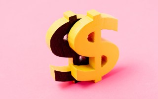 A dollar sign that's been cut.