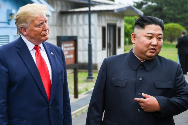 Mr Trump said he would "feel very comfortable" crossing the border.