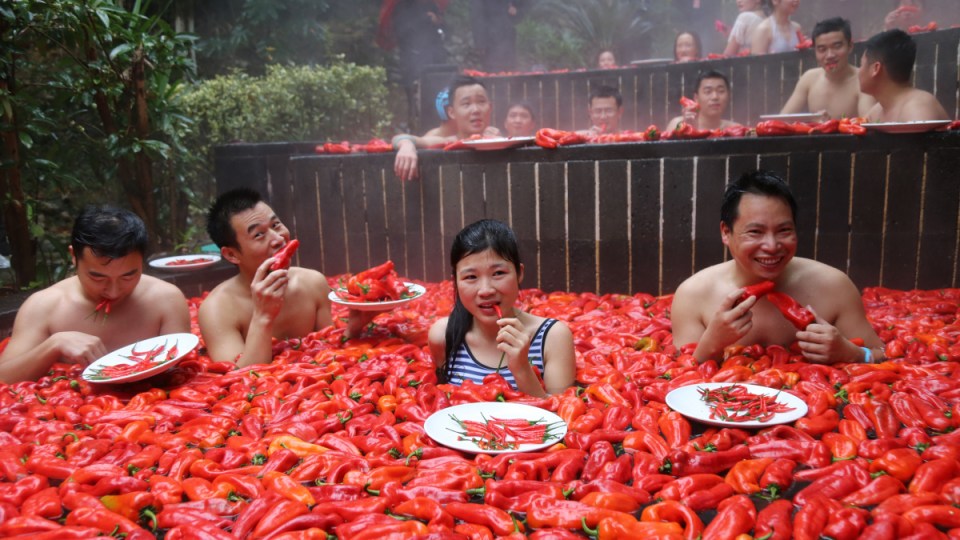 Chilli eating