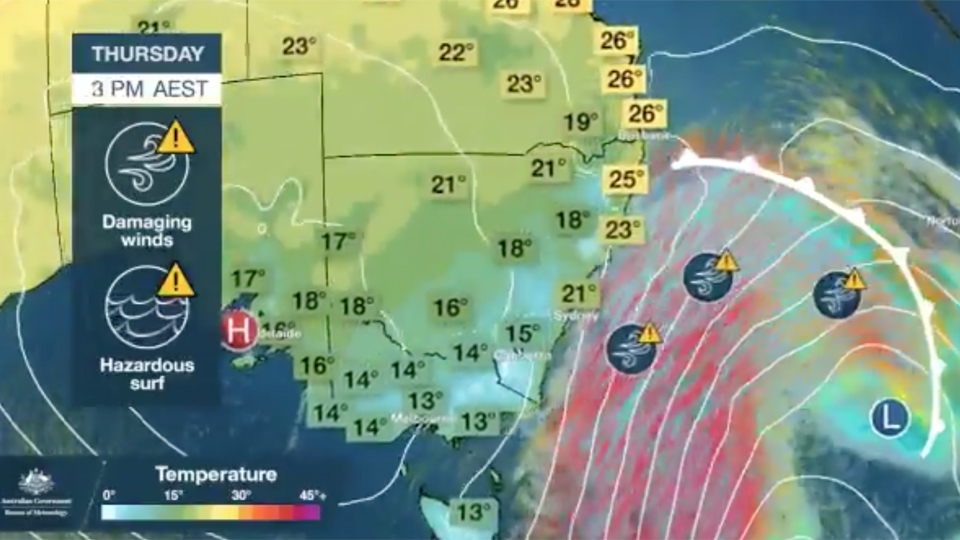 wind weather australia