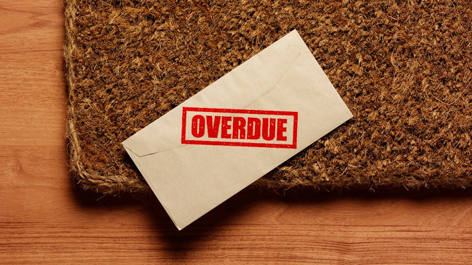 Overdue bill.