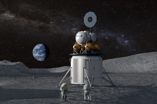 Artist’s concept of a future moon landing carried out under NASA. Photo: NASA