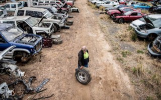 Autowreckers in Londonderry.