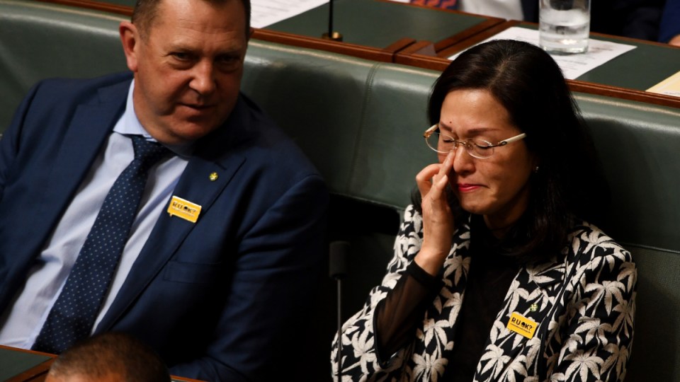 gladys liu tears scott morrison
