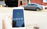 UberEats app loading up on a phone.