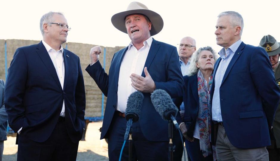 Barnaby Joyce, Scott Morrison, Michael McCormack.
