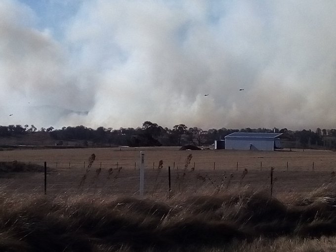 Just three weeks ago the town lost four homes to bushfires.