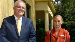 Grace Tame Scott Morrison