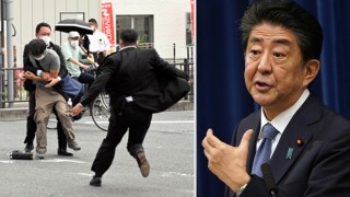 japan shinzo abe shot