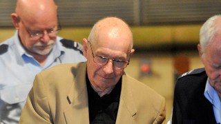Roger Rogerson as he leaves the NSW Supreme Court in Sydney. Former NSW policemen Roger Rogerson and Glen McNamara have been found guilty of murdering Sydney student Jamie Gao.