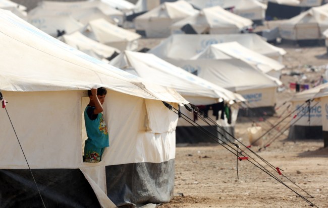 None of the camp children go to school. Photo: Getty