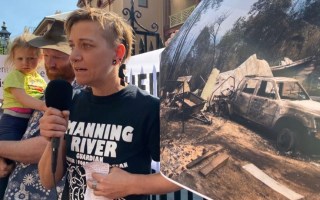 climate change fires protest