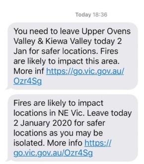 bushfire emergency saturday 2020