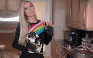 Paris Hilton cooking