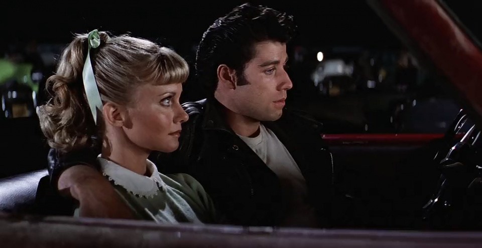 Olivia Newton John and John Travolta