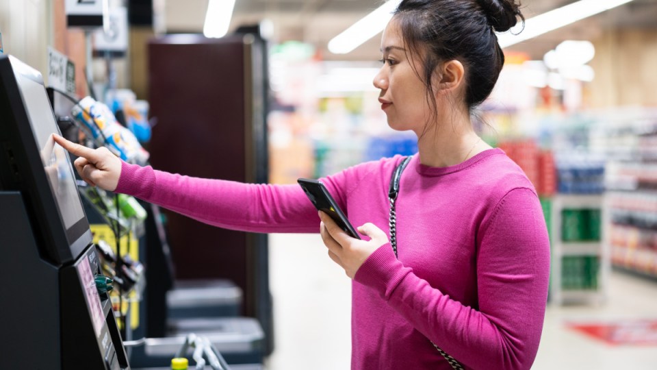 Woolworths Self-serve registers