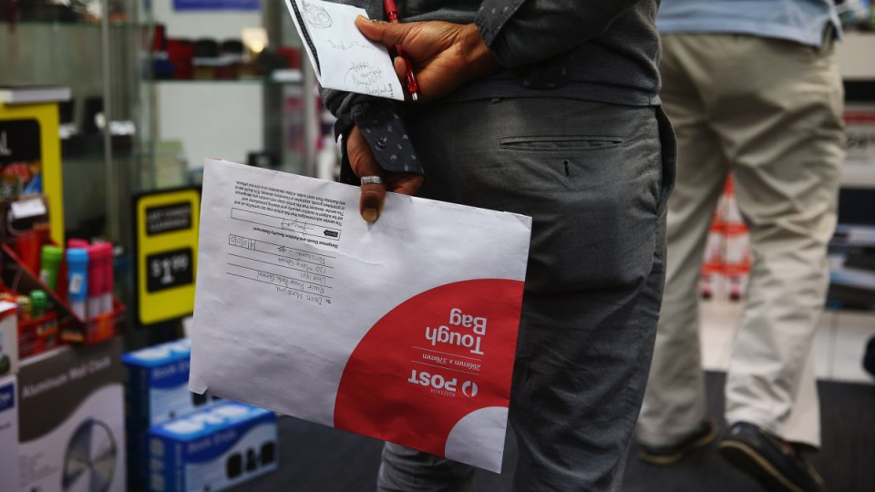 australia post parcels.