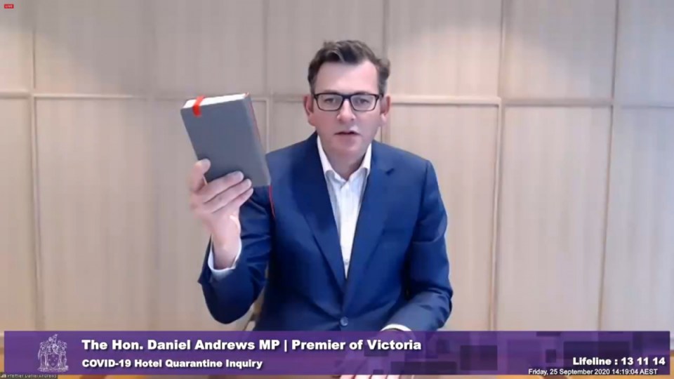 daniel andrews hotel inquiry