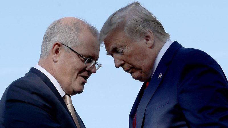 President Donald Trump welcomes Australian Prime Minister Scott Morrison to the White House September 20, 2019