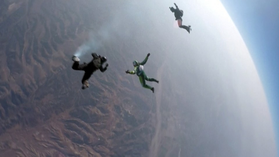 skydiving