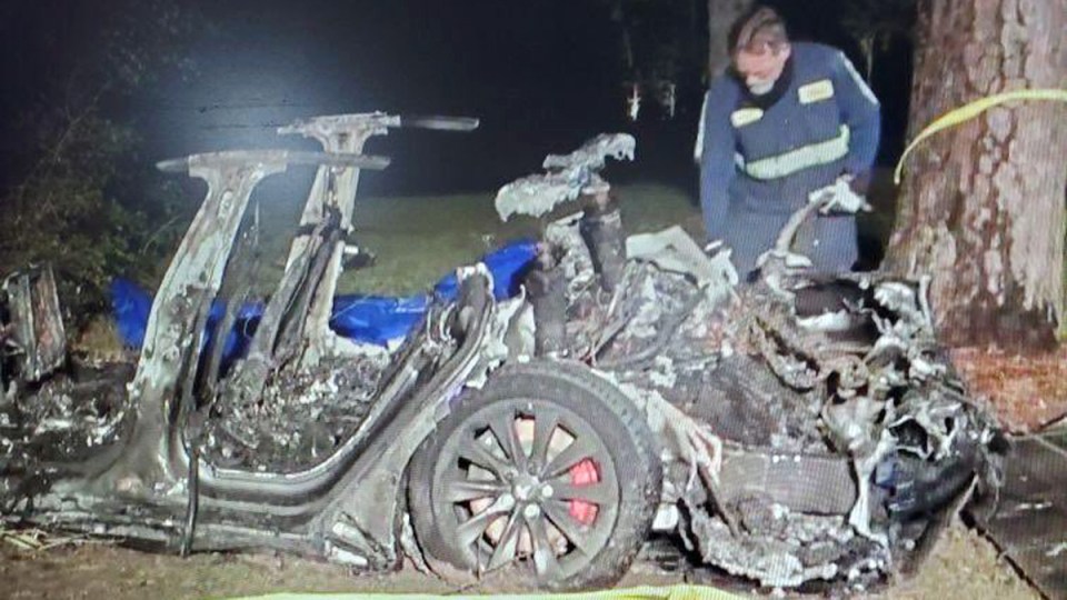 tesla crash texas