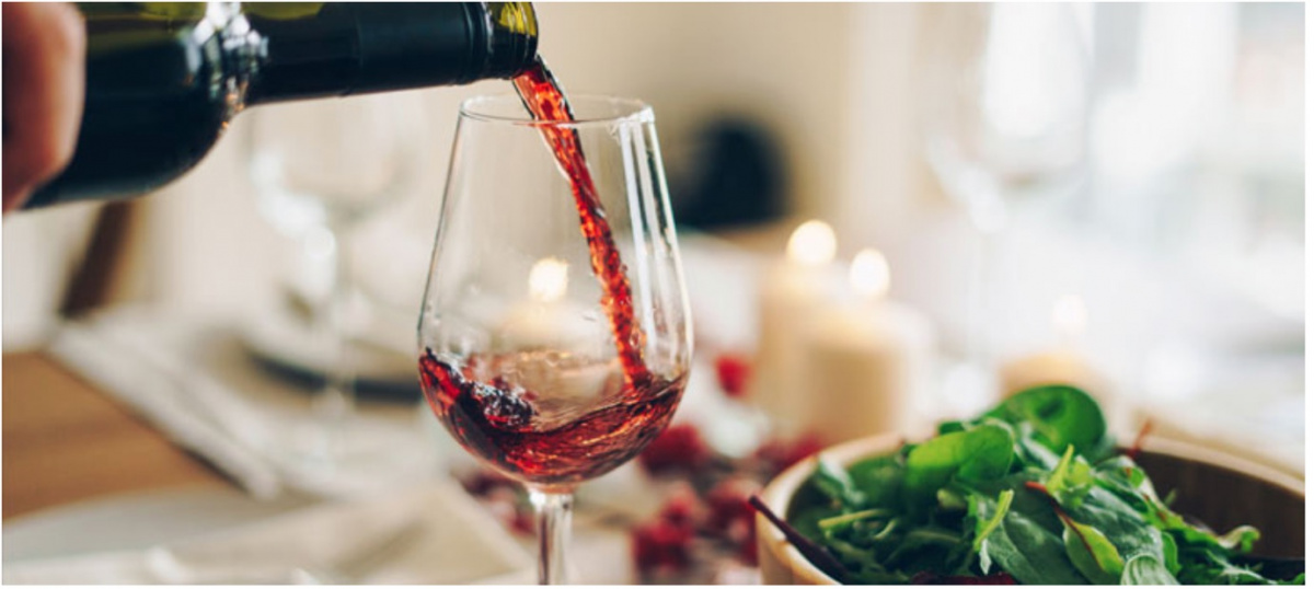 Pouring into a glass