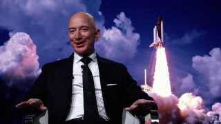 Jeff Bezos in space