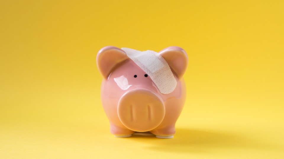 sad piggy bank