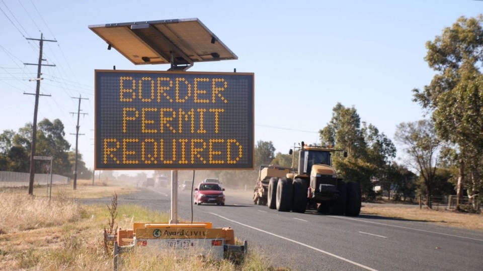 Victorians stuck at border