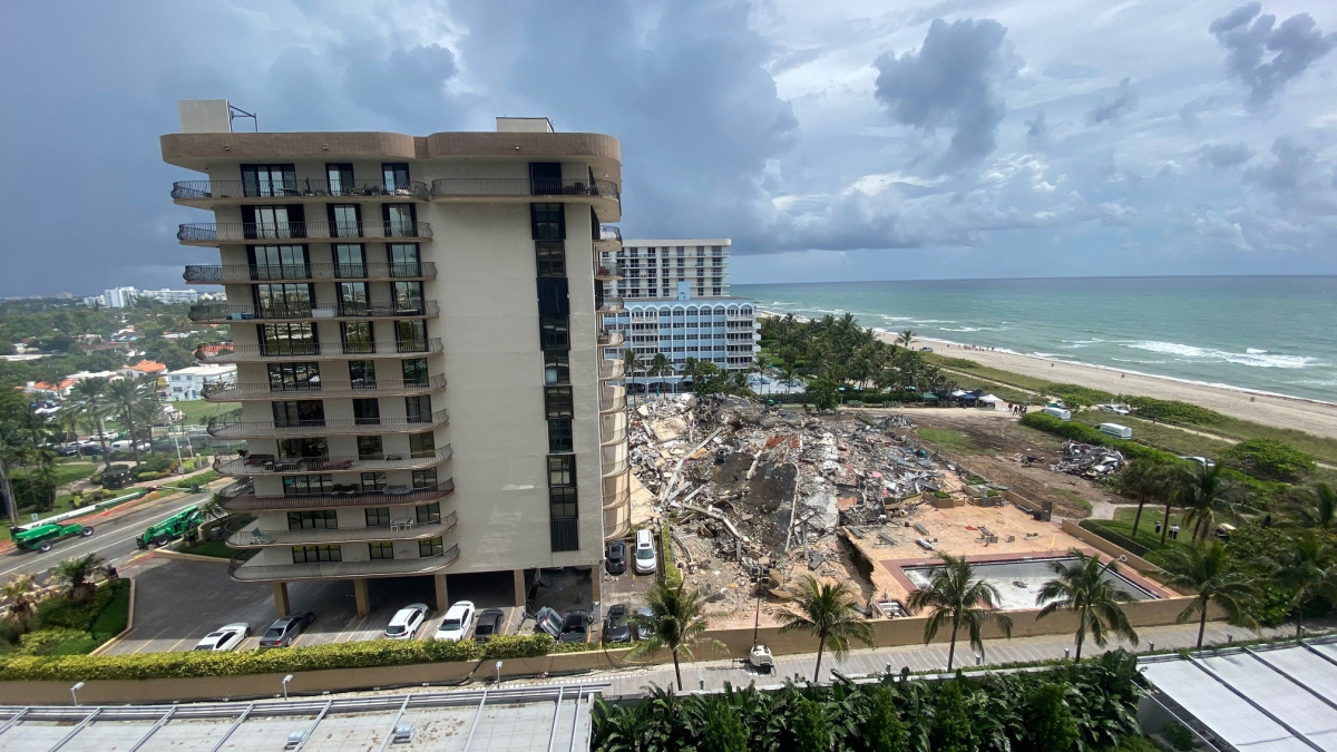 Collapsed Miami building