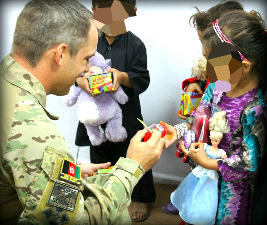Army captain Jason Scanes worked with Afghan interpreters