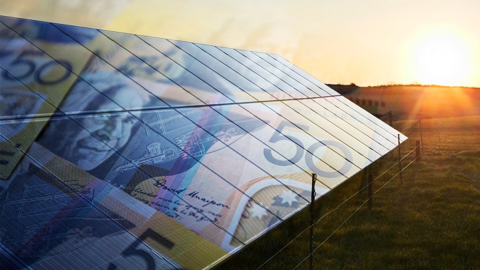 Solar panels and money