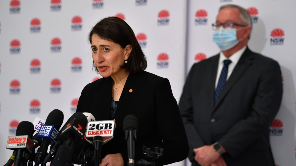 NSW cases Gladys Berejiklian July 27 AAP