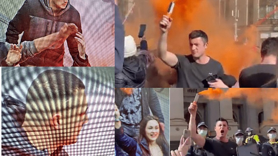 flares covid protests