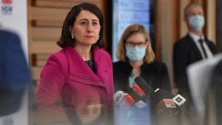 NSW Premier Gladys Berejiklian and Chief Health Officer Dr Kerry Chant at a press conference to provide a COVID-19 update in Sydney
