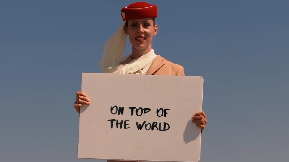 Emirates created a jaw-dropping stunt.