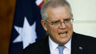 Afghanistan Scott Morrison presser august 15