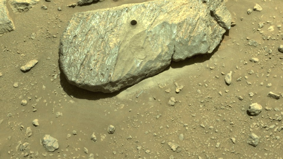 mars rover rock