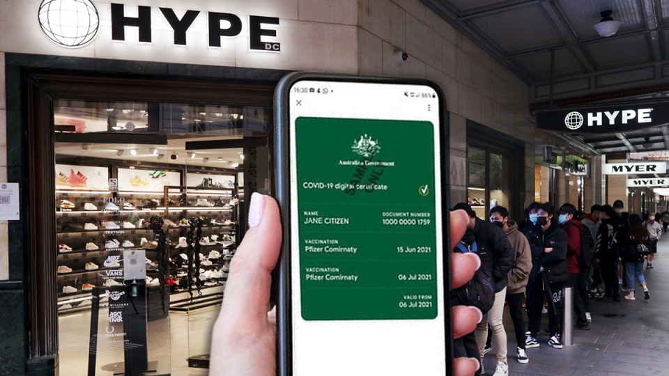 Shops in NSW are now open to fully-vaccinated adults.