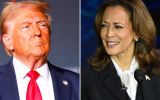 Donald Trump and Kamala Harris