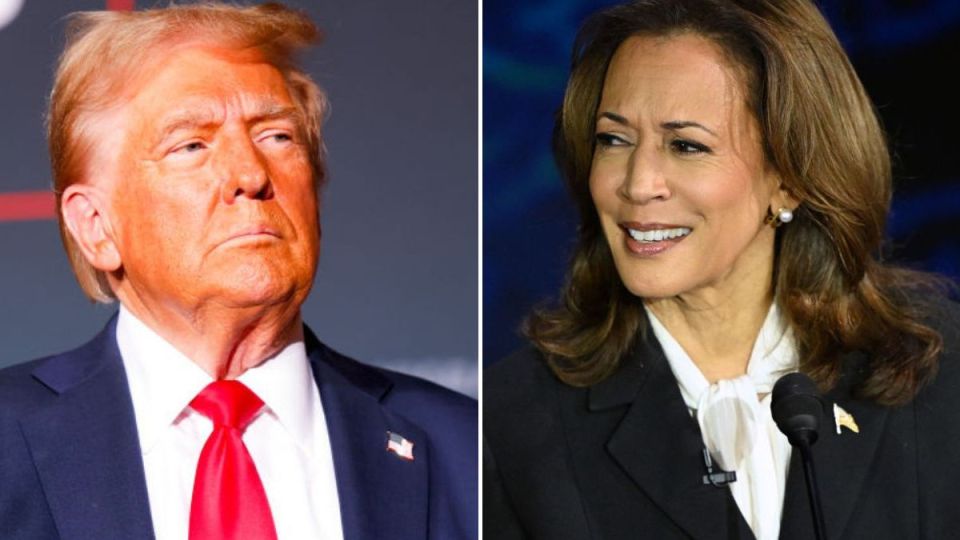 Donald Trump and Kamala Harris