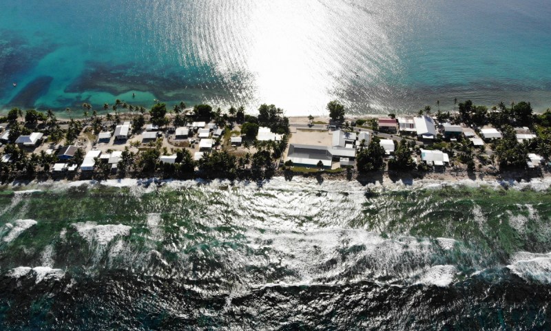 Tuvalu is threatened by climate change