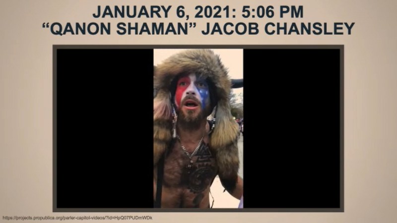 QAnon Shaman Jacob Chansley US Capitol riot