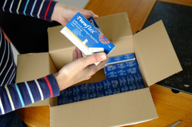 Rapid antigen tests can be bought over the counter