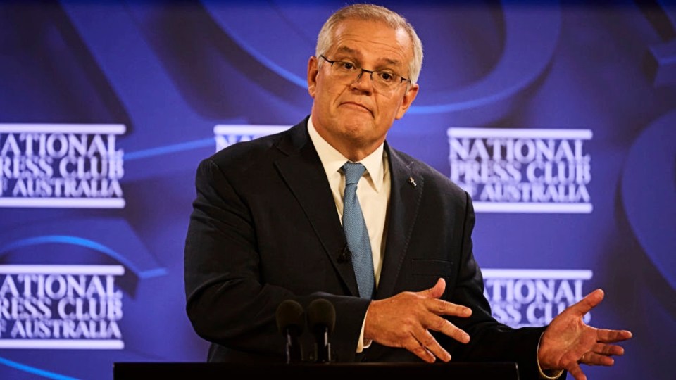 cost of living Scott Morrison national press club
