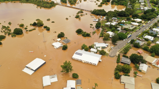 The floods in Gympie, Queensland.
