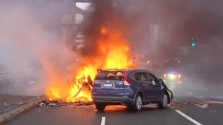 harbour bridge car crash